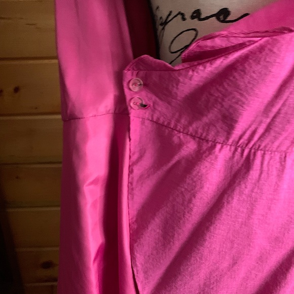 Beautiful Apt 9 Light Fuchsia/ Pink Wrap Dress.  Sz 6 - Picture 4 of 7